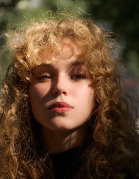 Golden Curls — Fashion editorial by George Lavrentyev for VOUS Magazine