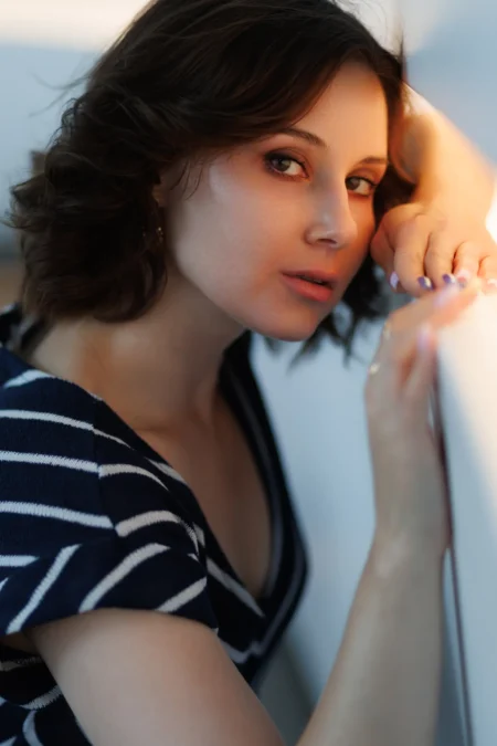 Stripes — Beauty editorial by Dmitry Melnikov for VOUS Magazine