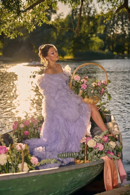 The blooming boat — Portrait editorial by Yana Slepneva for VOUS Magazine