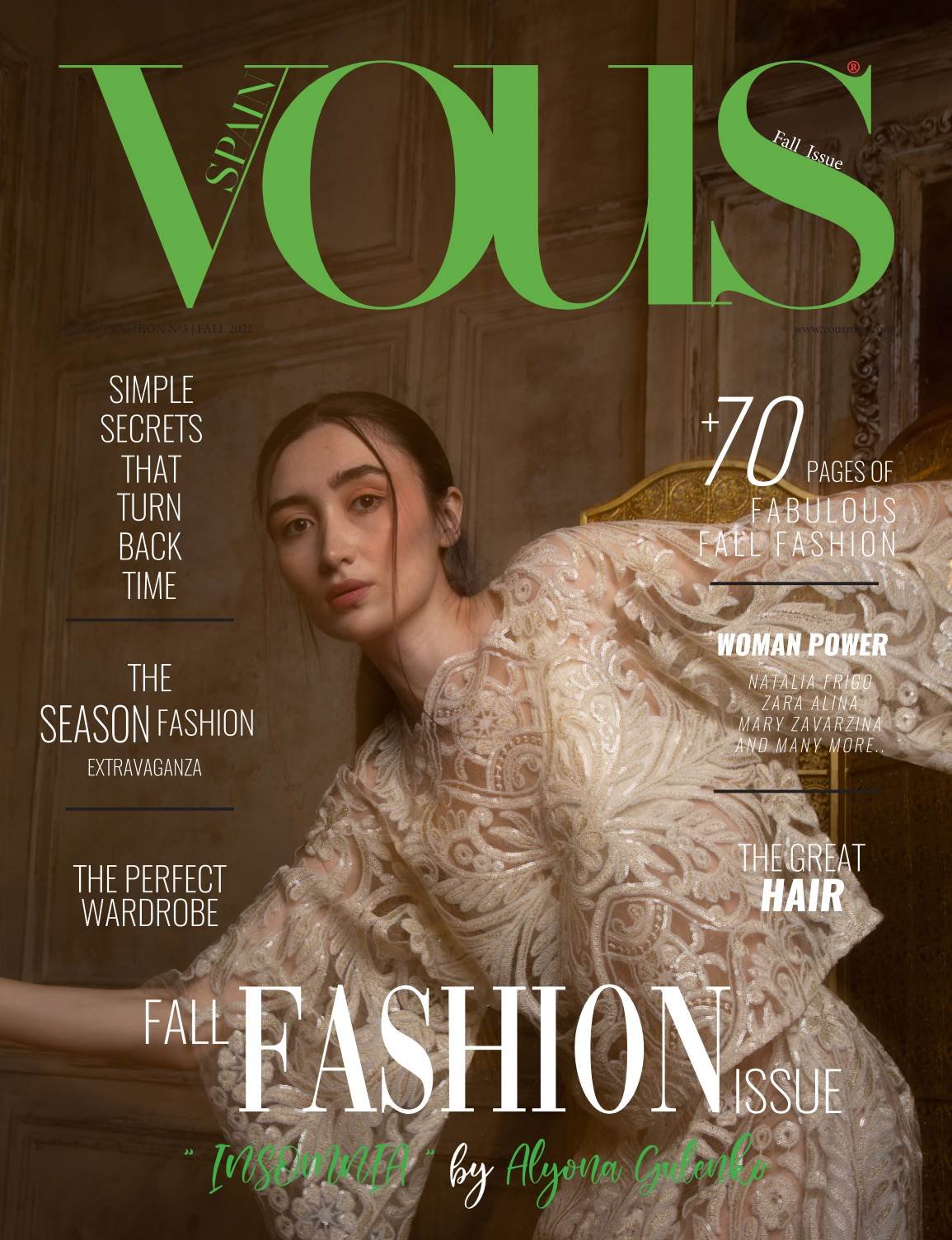 VOUS Magazine | The September Fashion & Beauty Edition | Vol.3 | 2022 cover