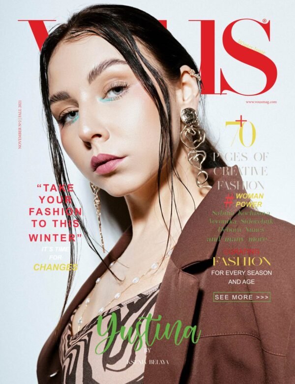 VOUS Magazine · The November Fashion & Beauty Edition · Vol.2 · 2021 cover