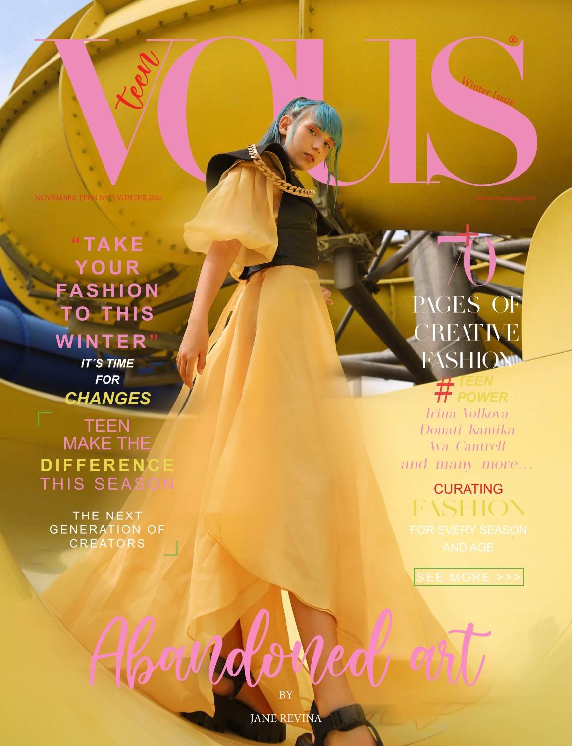 VOUS Magazine — The November Teen Edition Vol. 7 2021 cover