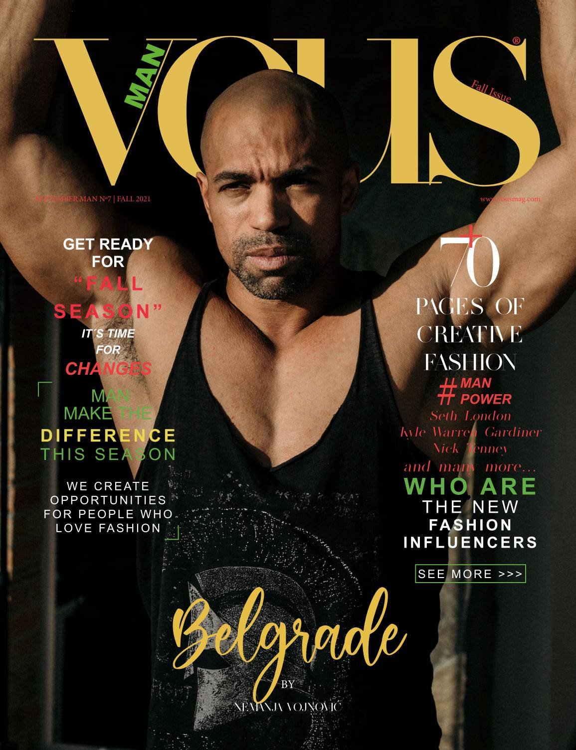 VOUS Magazine — The Man Edition Vol. 7 2021 cover