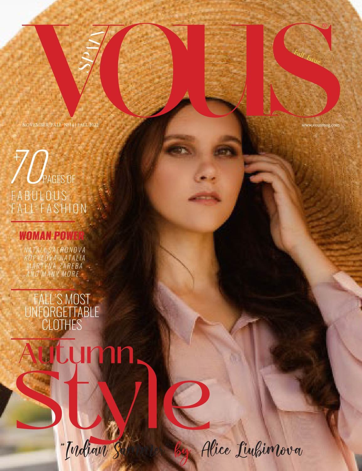 VOUS Magazine · The November Fashion & Beauty Edition · Vol.14 · 2022