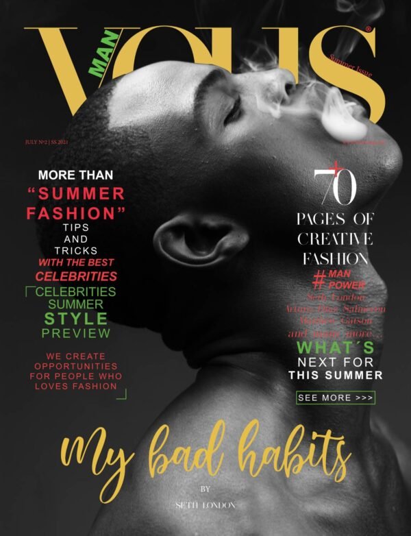 VOUS Magazine · The Man Edition · Vol.2 · July 2021 cover