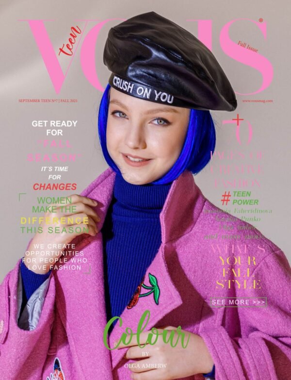 VOUS Magazine · The September Teen Edition · Vol.7 · 2021 cover