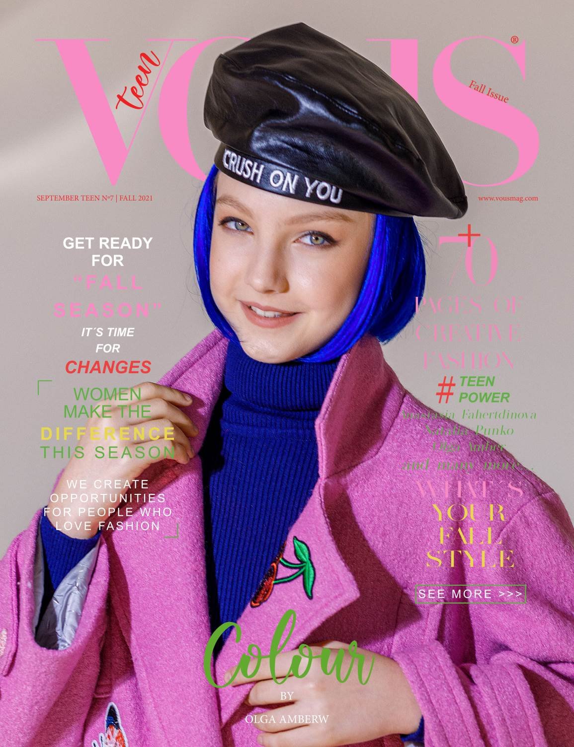 VOUS Magazine — The September Teen Edition Vol. 7 2021 cover