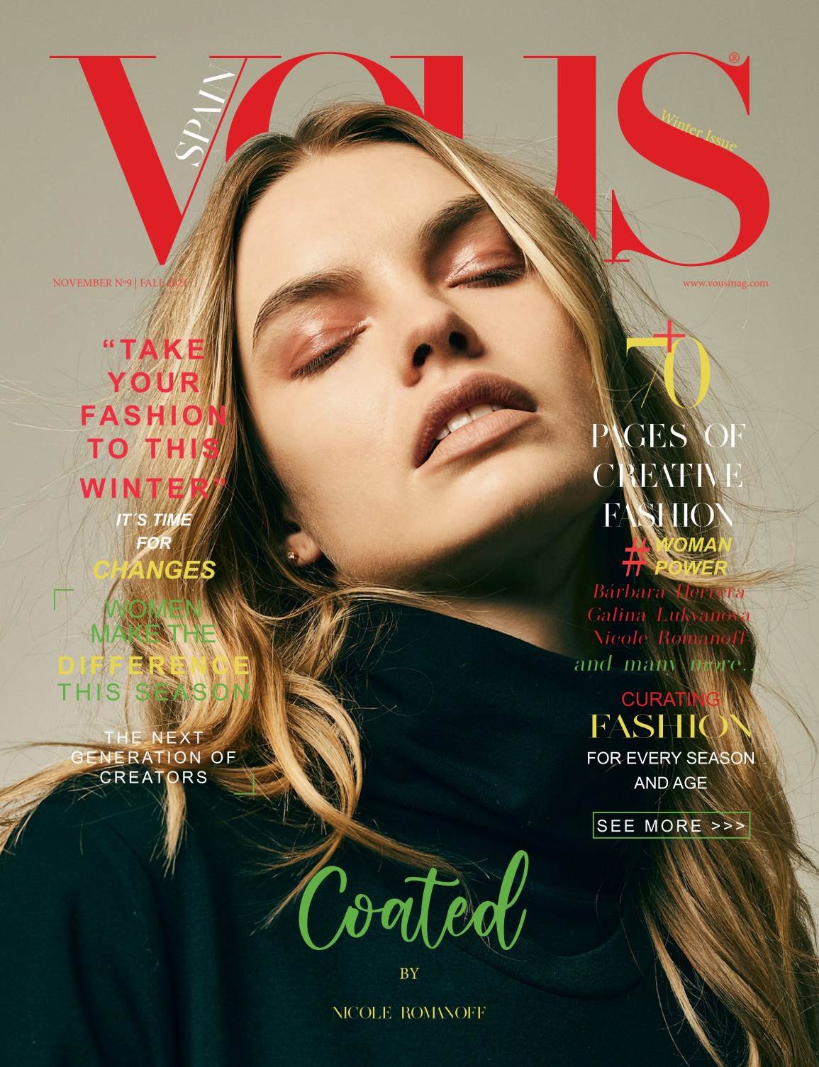 VOUS Magazine · The November Fashion & Beauty Edition · Vol.9 · 2021