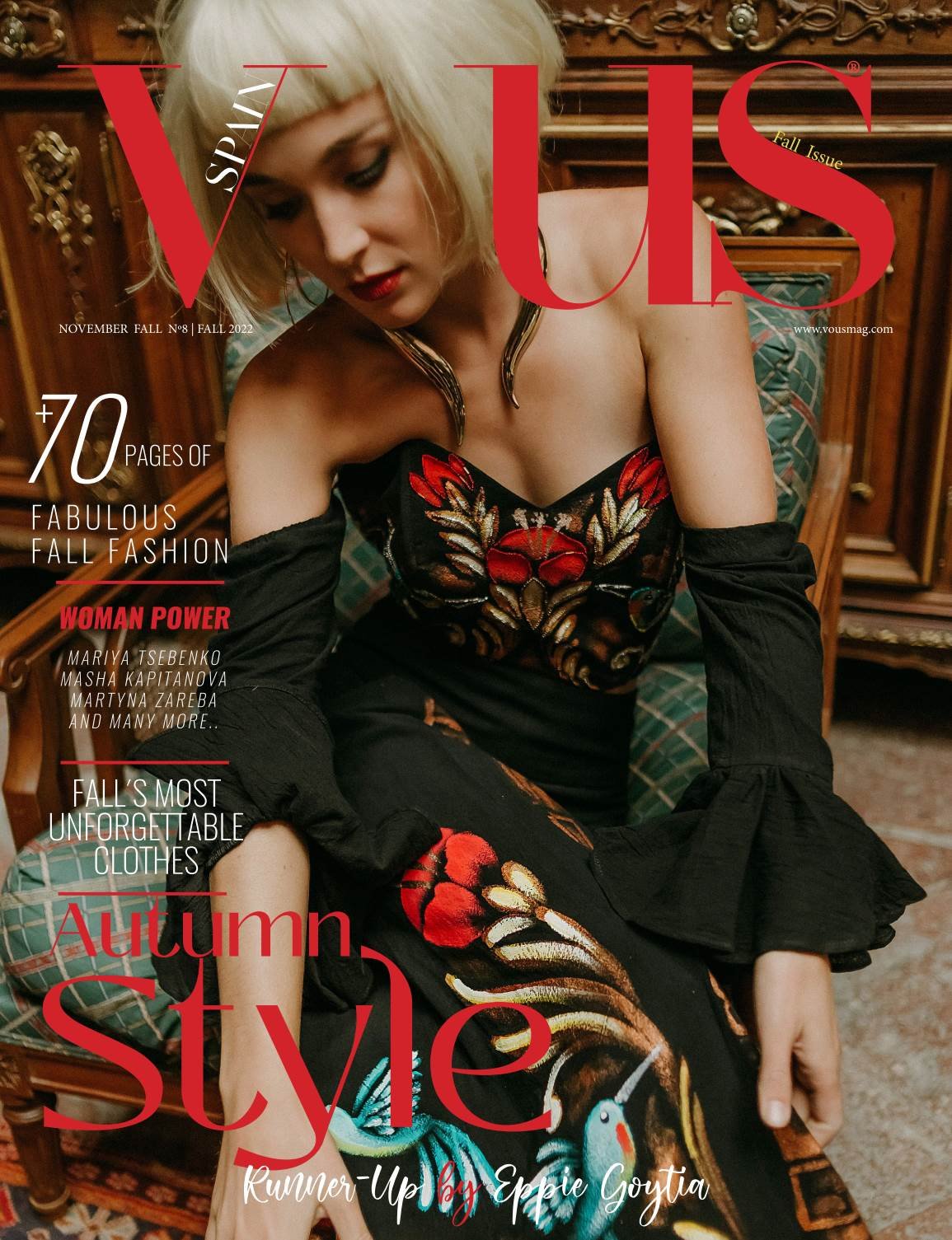 VOUS Magazine | The November Fashion & Beauty Edition | Vol.8 | 2022 cover
