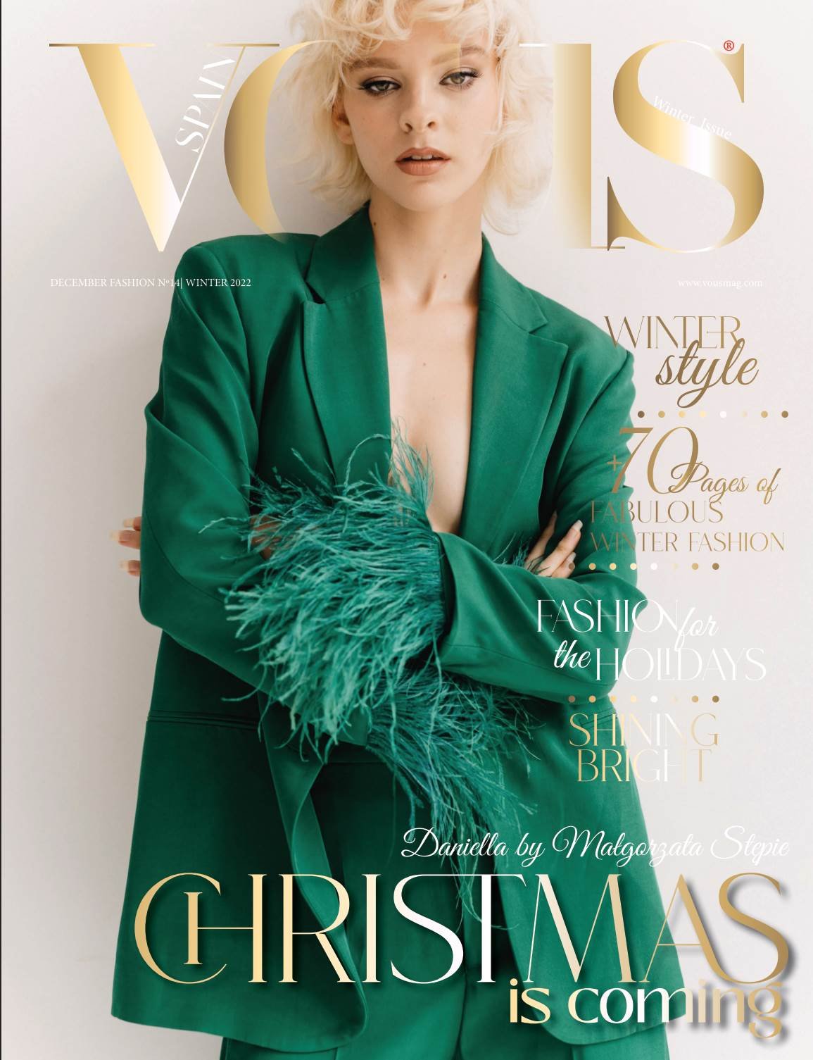 VOUS Magazine | The December Fashion & Beauty Edition | Vol.14 | 2022 cover