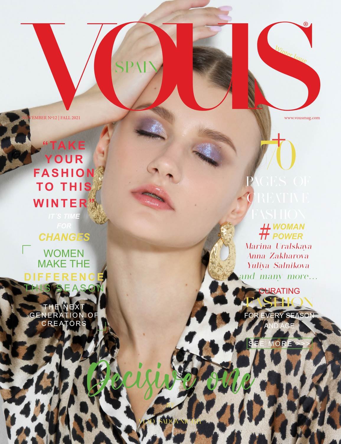 VOUS Magazine · The November Fashion & Beauty Edition · Vol.12 · 2021