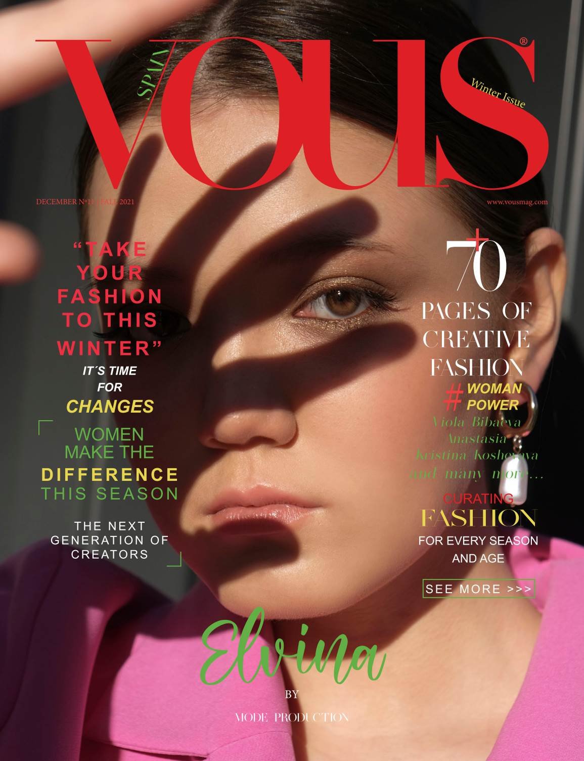 VOUS Magazine · The December Fashion & Beauty Edition · Vol.11 · 2021