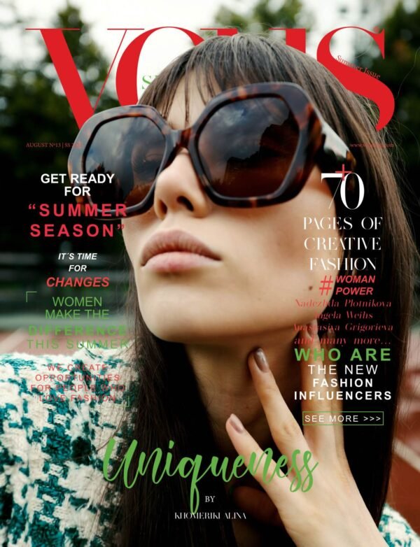 VOUS Magazine · The August Fashion & Beauty Edition · Vol.13 · 2021 cover
