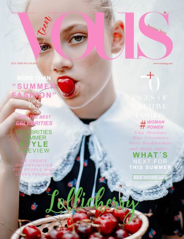 VOUS Magazine · The July Teen Edition · Vol.3 · 2021 cover