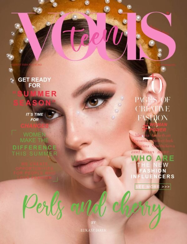 VOUS Magazine · The August Teen Edition · Vol.3 · 2021 cover