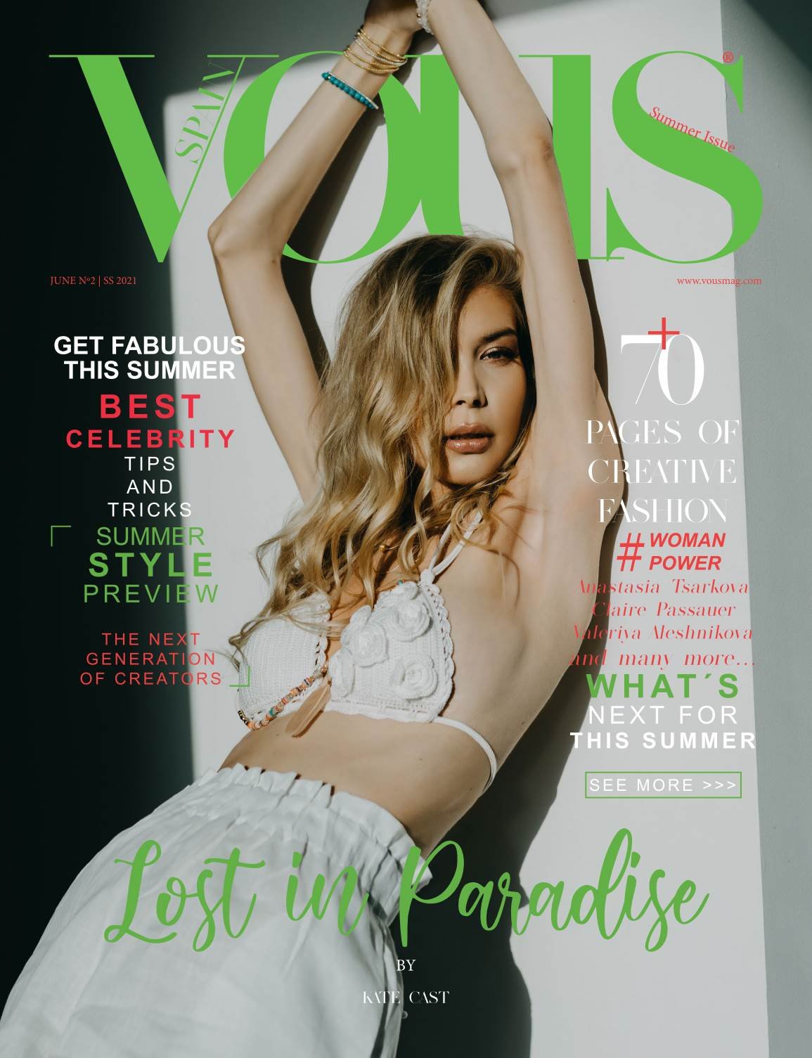 VOUS Magazine — The June Fashion & Beauty Edition Vol. 2 2021 cover