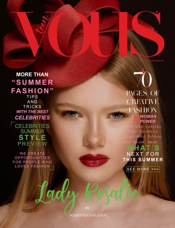 VOUS Magazine · The July Teen Edition · Vol.8 · 2021 cover