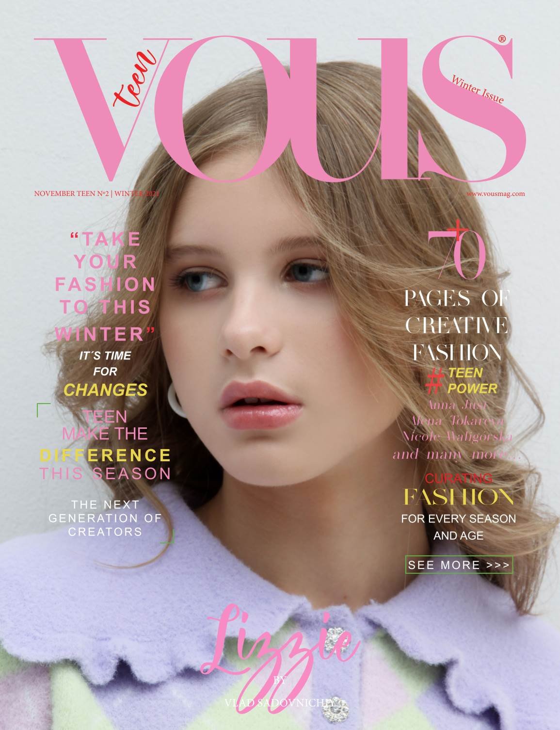 VOUS Magazine — The November Teen Edition Vol. 2 2021 cover