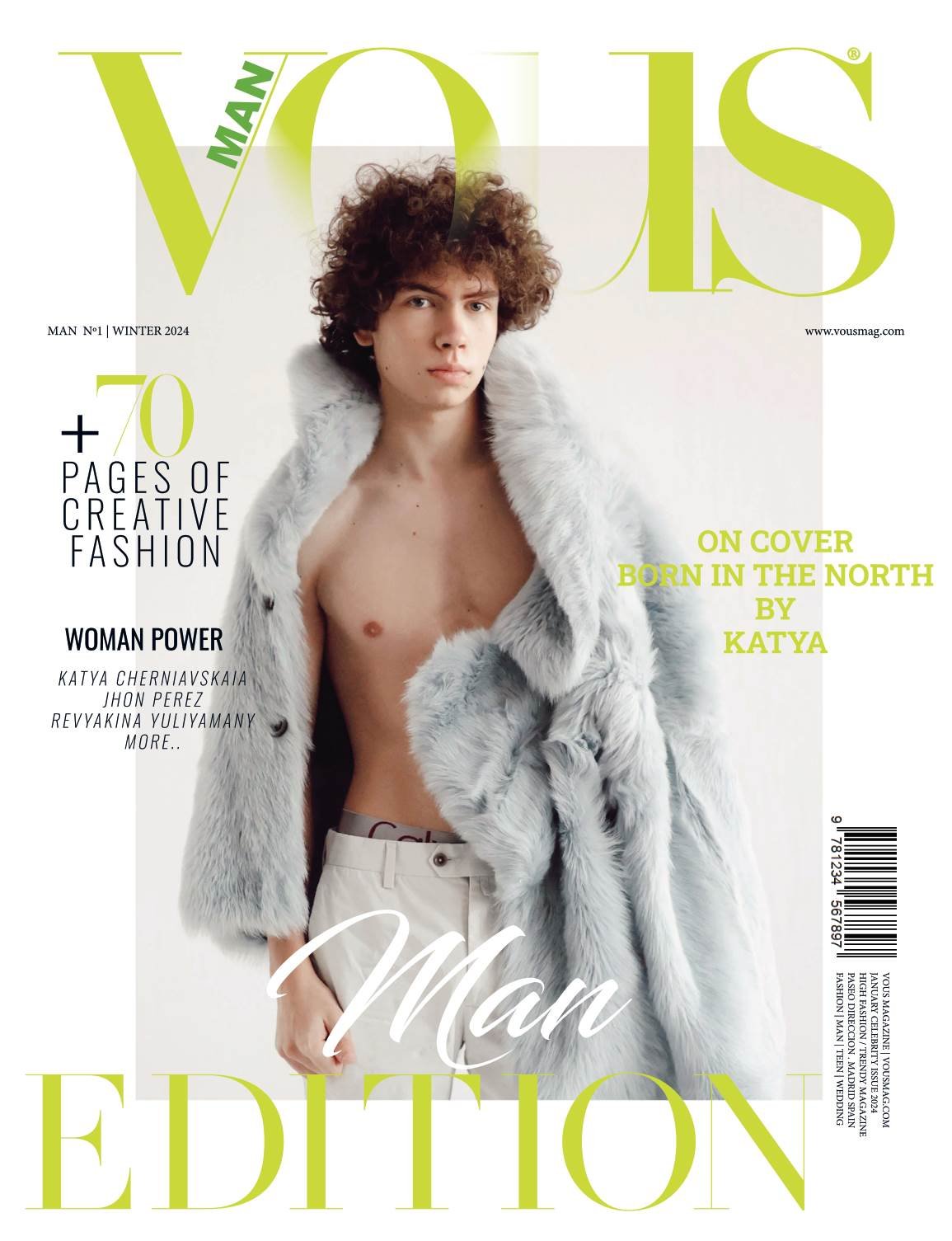 VOUS Magazine — The January Man Edition Vol. 1 2024 cover