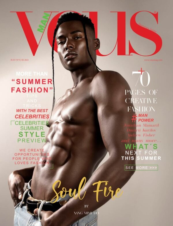 VOUS Magazine · The Man Edition · Vol.3 · July 2021 cover