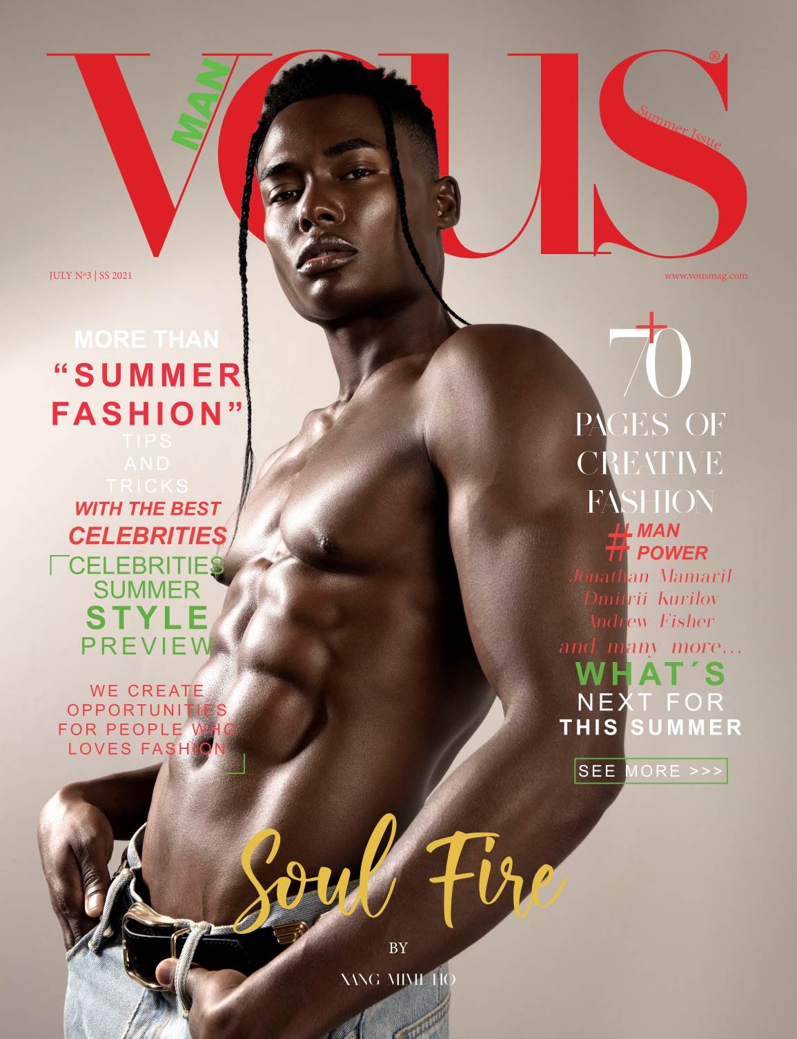 VOUS Magazine · The Man Edition · Vol.3 · July 2021