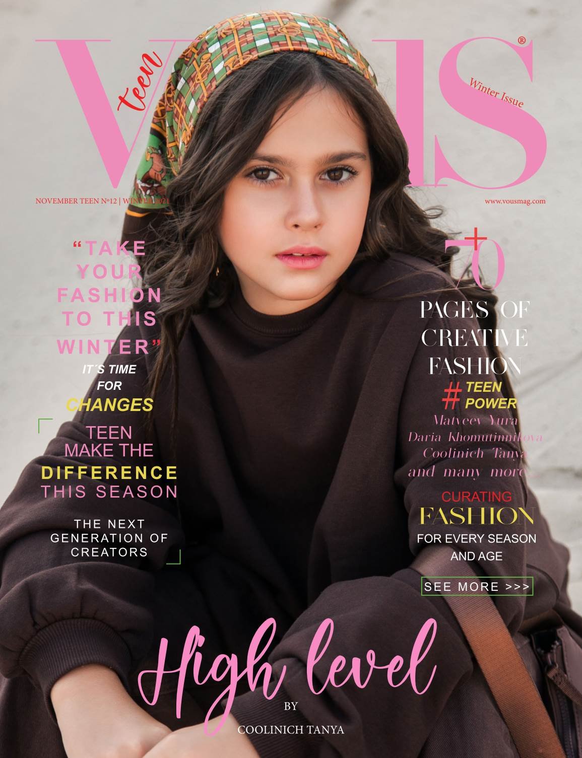 VOUS Magazine · The November Teen Edition · Vol.12 · 2021