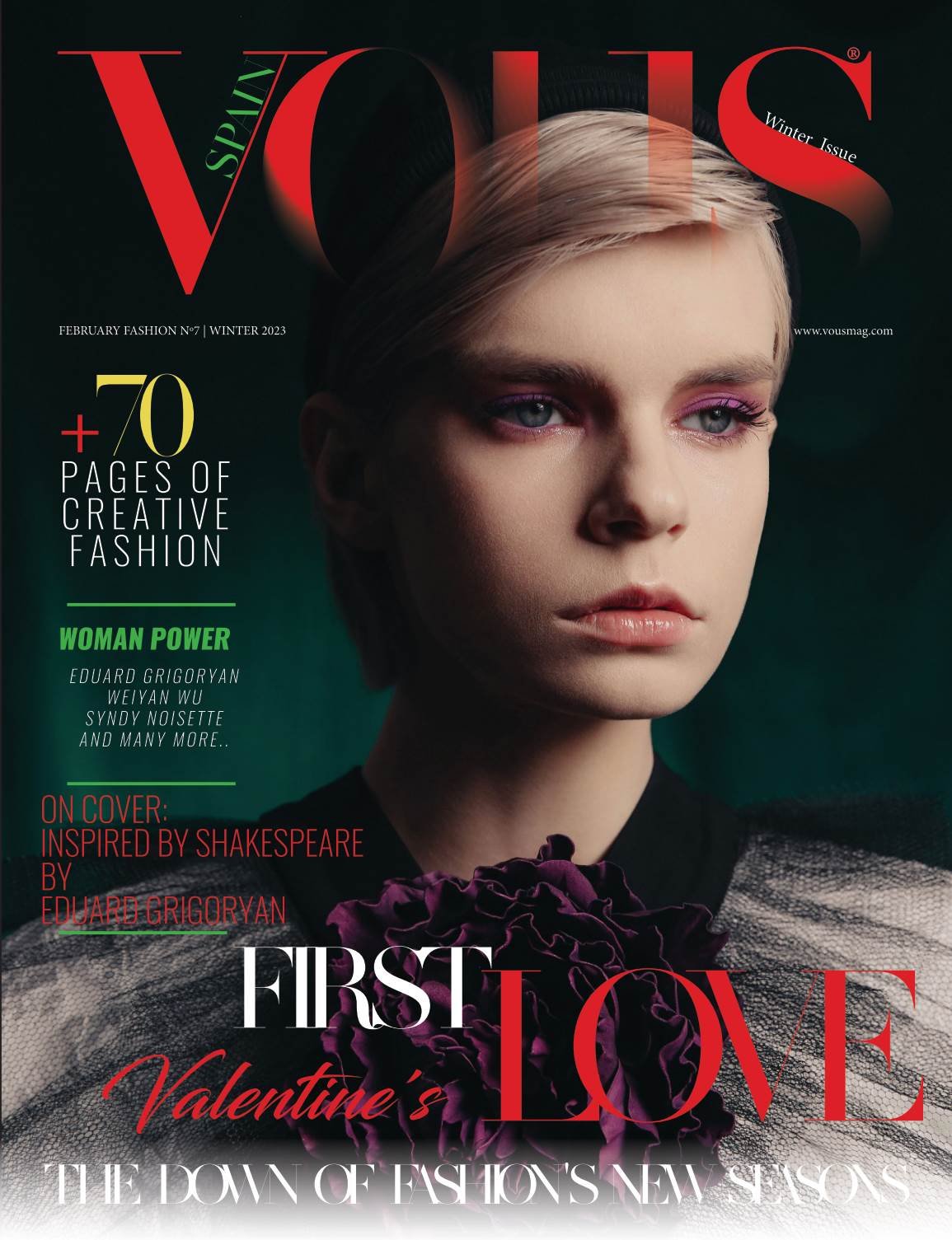 VOUS Magazine · The February Fashion & Beauty Edition · Vol.7 · 2023