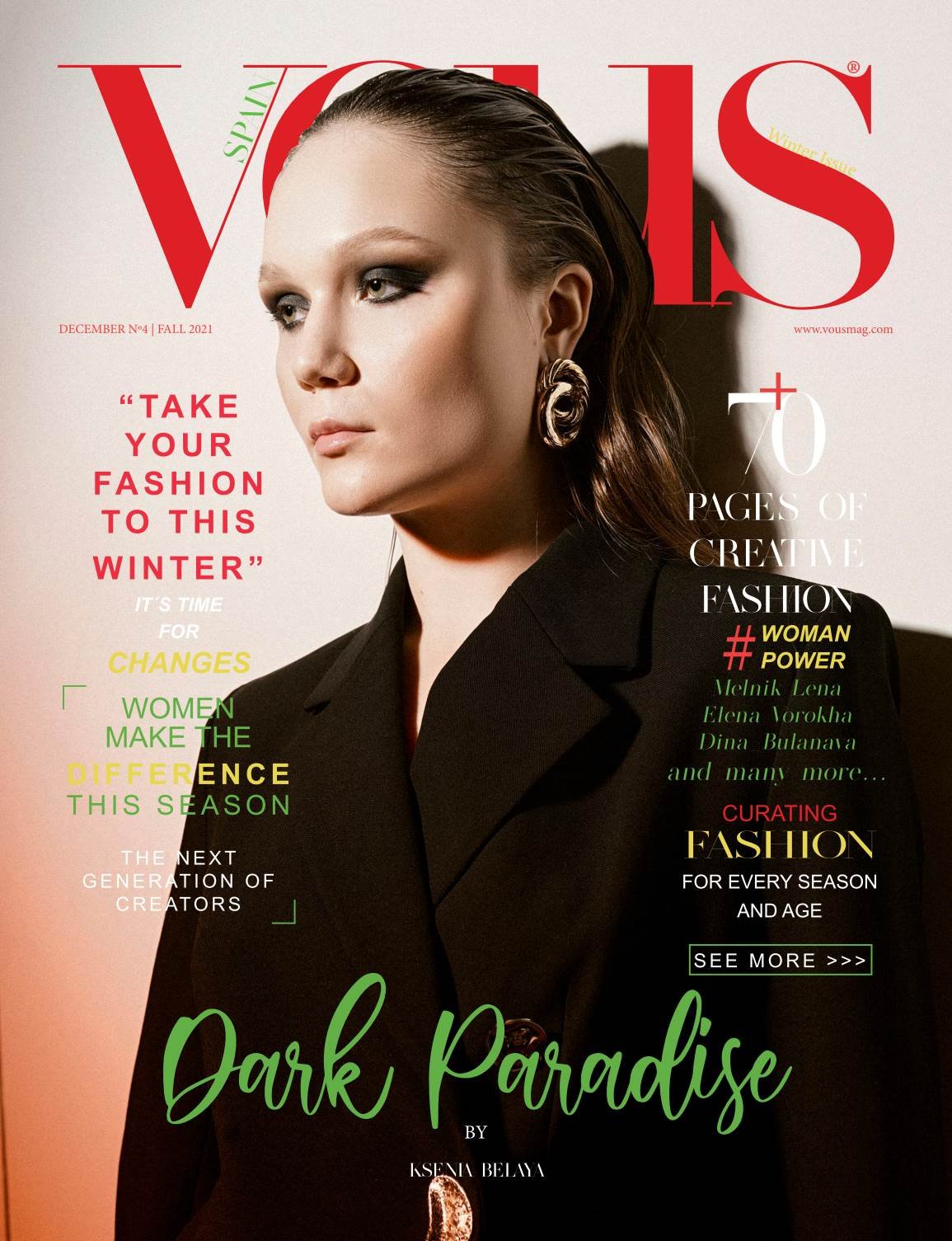 VOUS Magazine · The December Fashion & Beauty Edition · Vol.4 · 2021