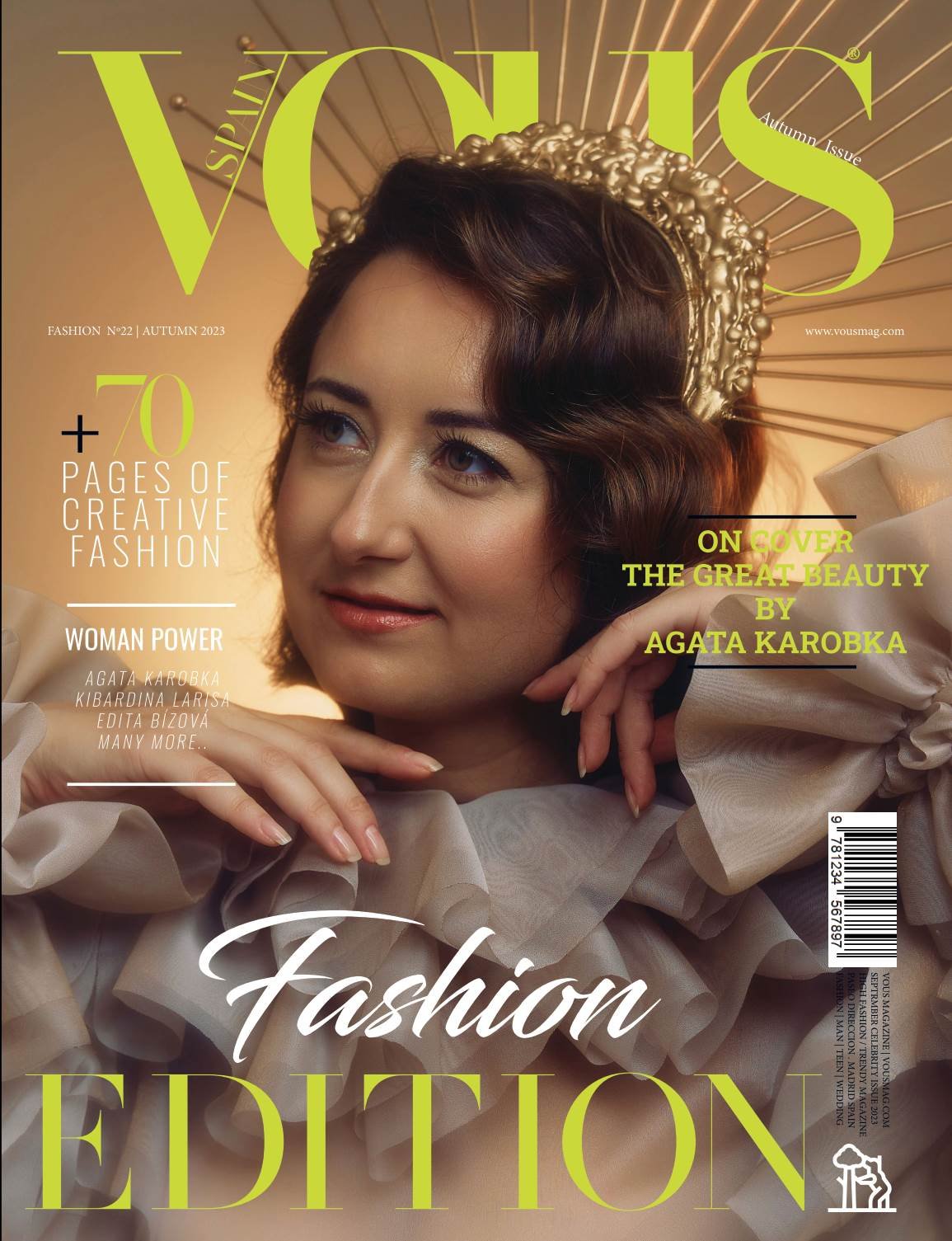 VOUS Magazine — The September Fashion & Beauty Edition Vol. 22 2023 cover