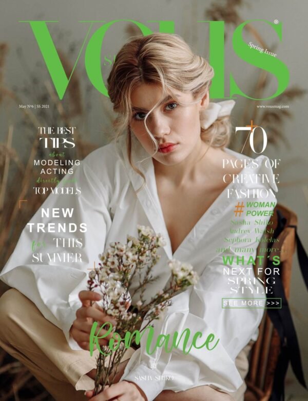 VOUS Magazine · The May Fashion & Beauty Edition · Vol.6 · 2021 cover