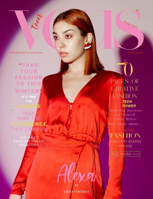 VOUS Magazine · The December Teen Edition · Vol.6 · 2021 cover