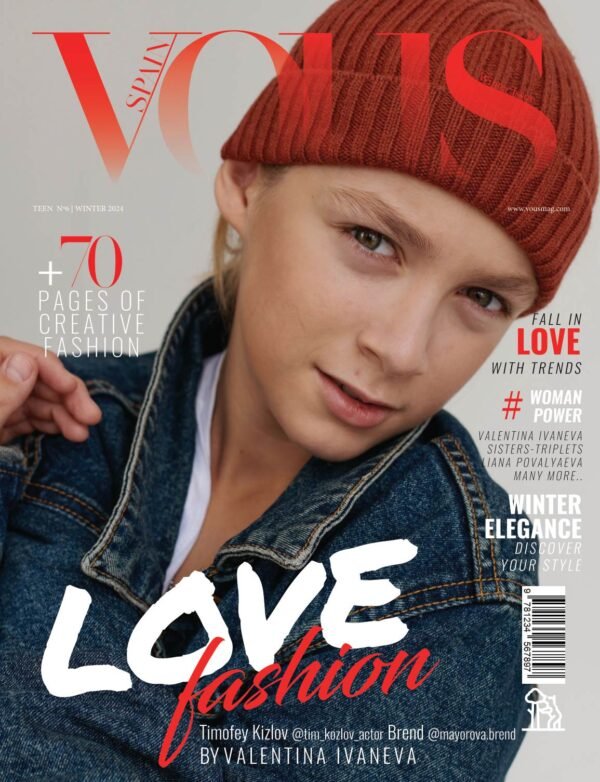 Timofey Kizlov @tim_kozlov_actor Brend @mayorova.brend — VOUS Magazine · The February Teen Edition · Vol.6 · 2024