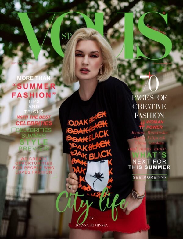 VOUS Magazine · The July Fashion & Beauty Edition · Vol.12 · 2021 cover