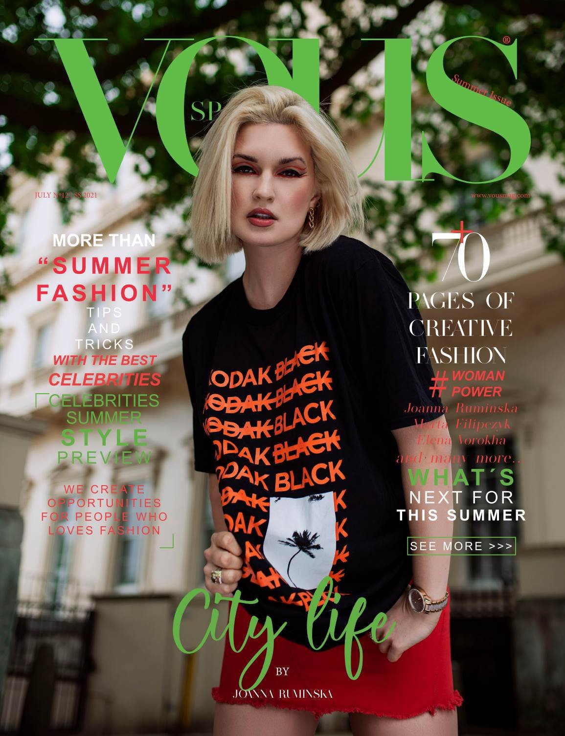VOUS Magazine · The July Fashion & Beauty Edition · Vol.12 · 2021