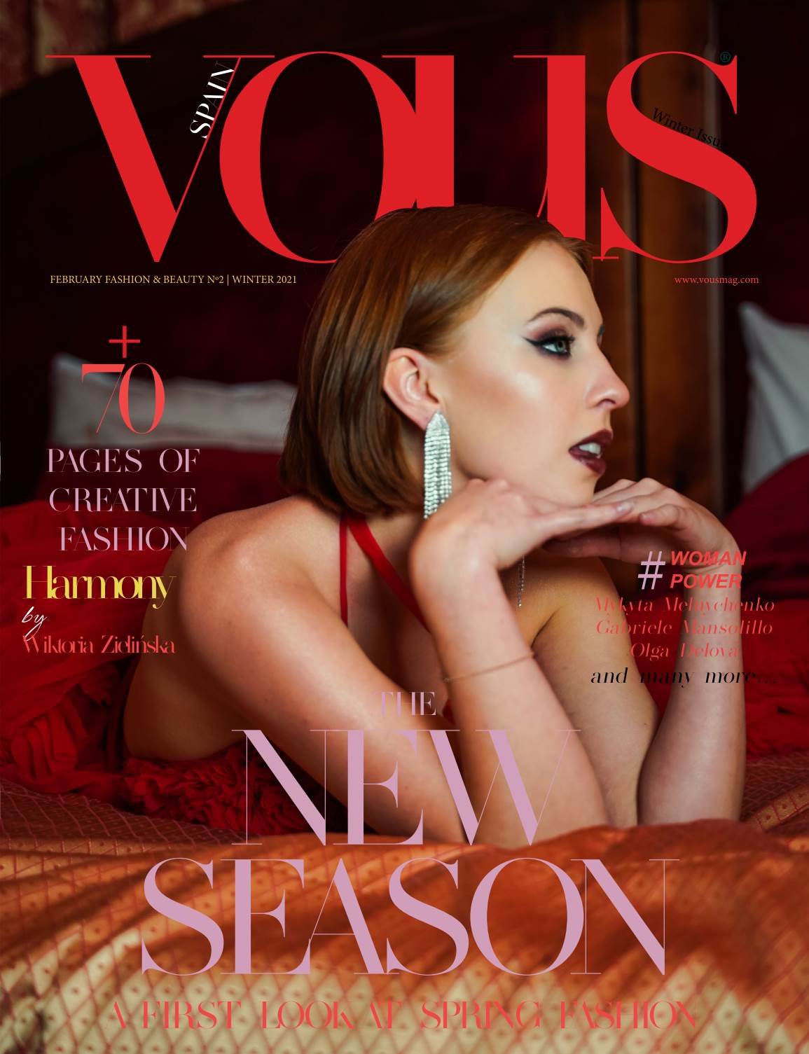 VOUS Magazine | The February Fashion & Beauty Edition | Vol.2 | 2021 cover