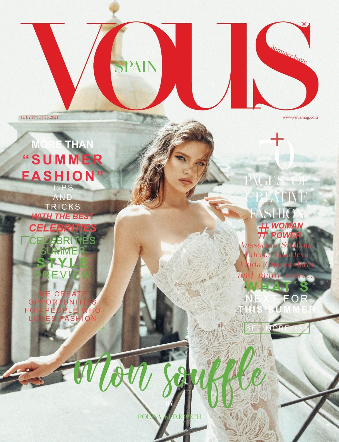 VOUS Magazine — The July Fashion & Beauty Edition Vol. 11 2021 cover