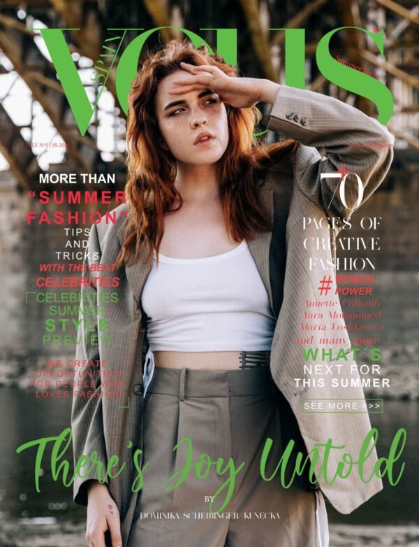 VOUS Magazine · The July Fashion & Beauty Edition · Vol.5 · 2021 cover