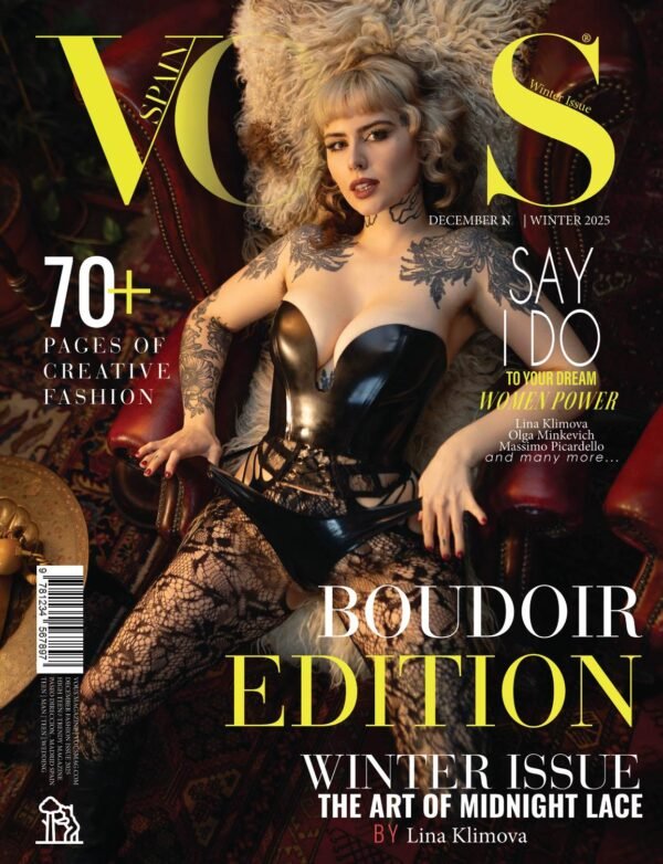 VOUS Magazine · The December Boudoir Edition · Vol.1 · 2025 cover