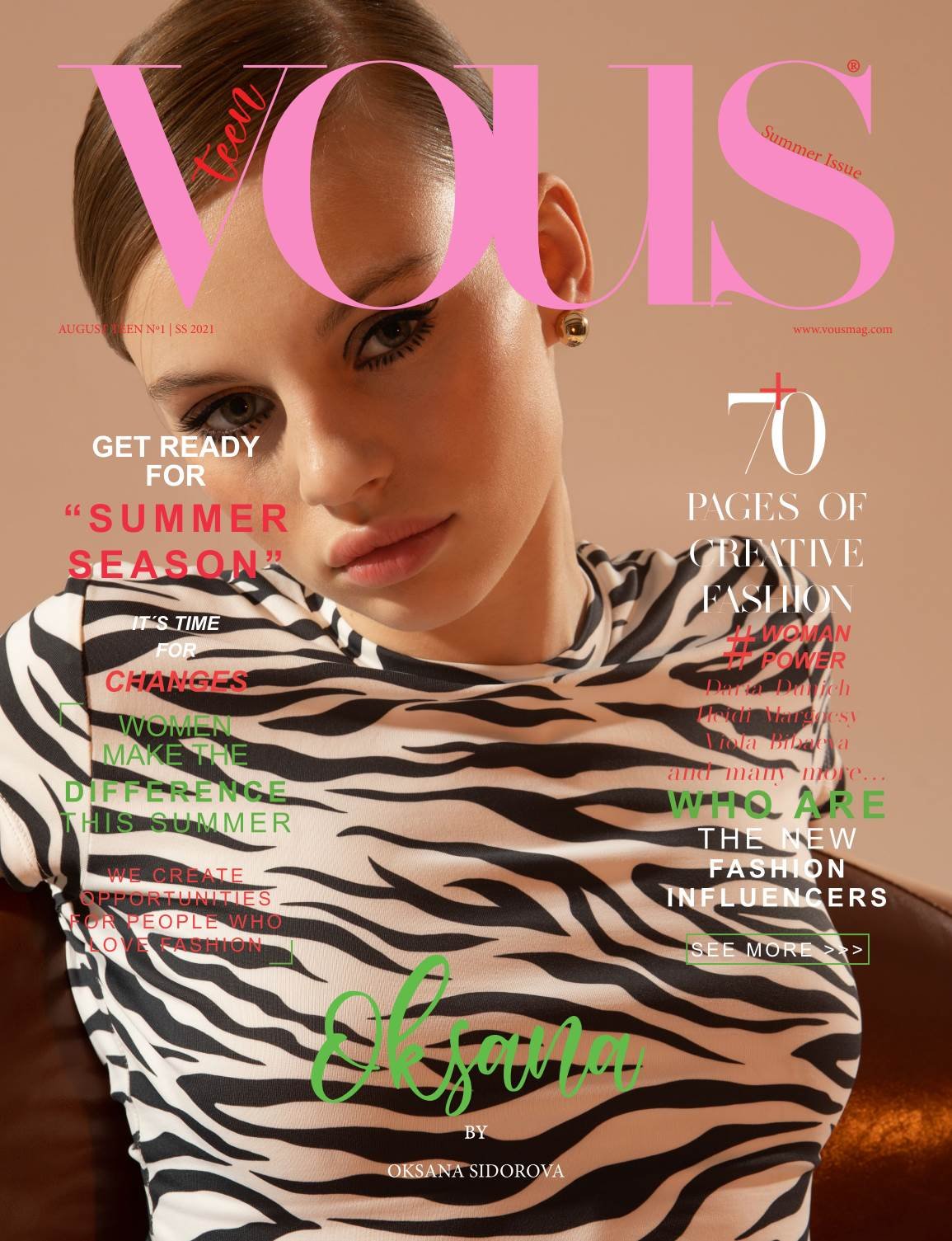 VOUS Magazine · The August Teen Edition · Vol.1 · 2021