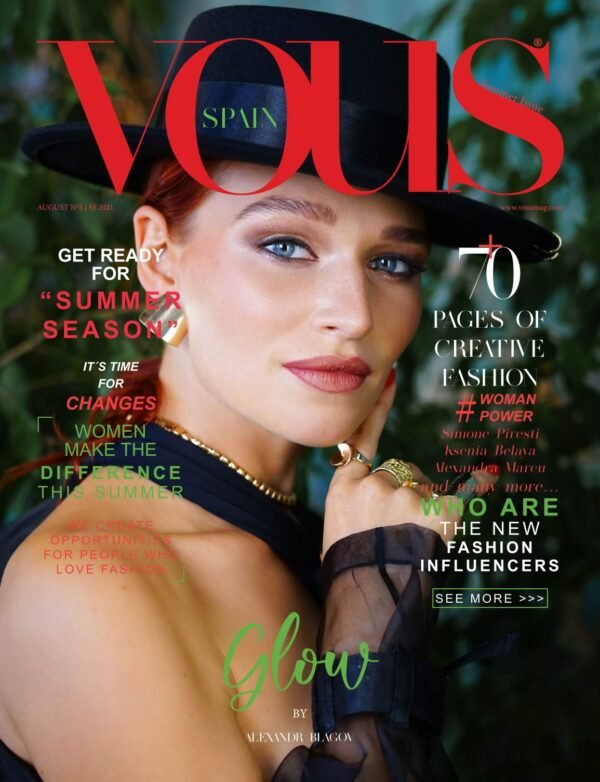 VOUS Magazine · The August Fashion & Beauty Edition · Vol.3 · 2021 cover