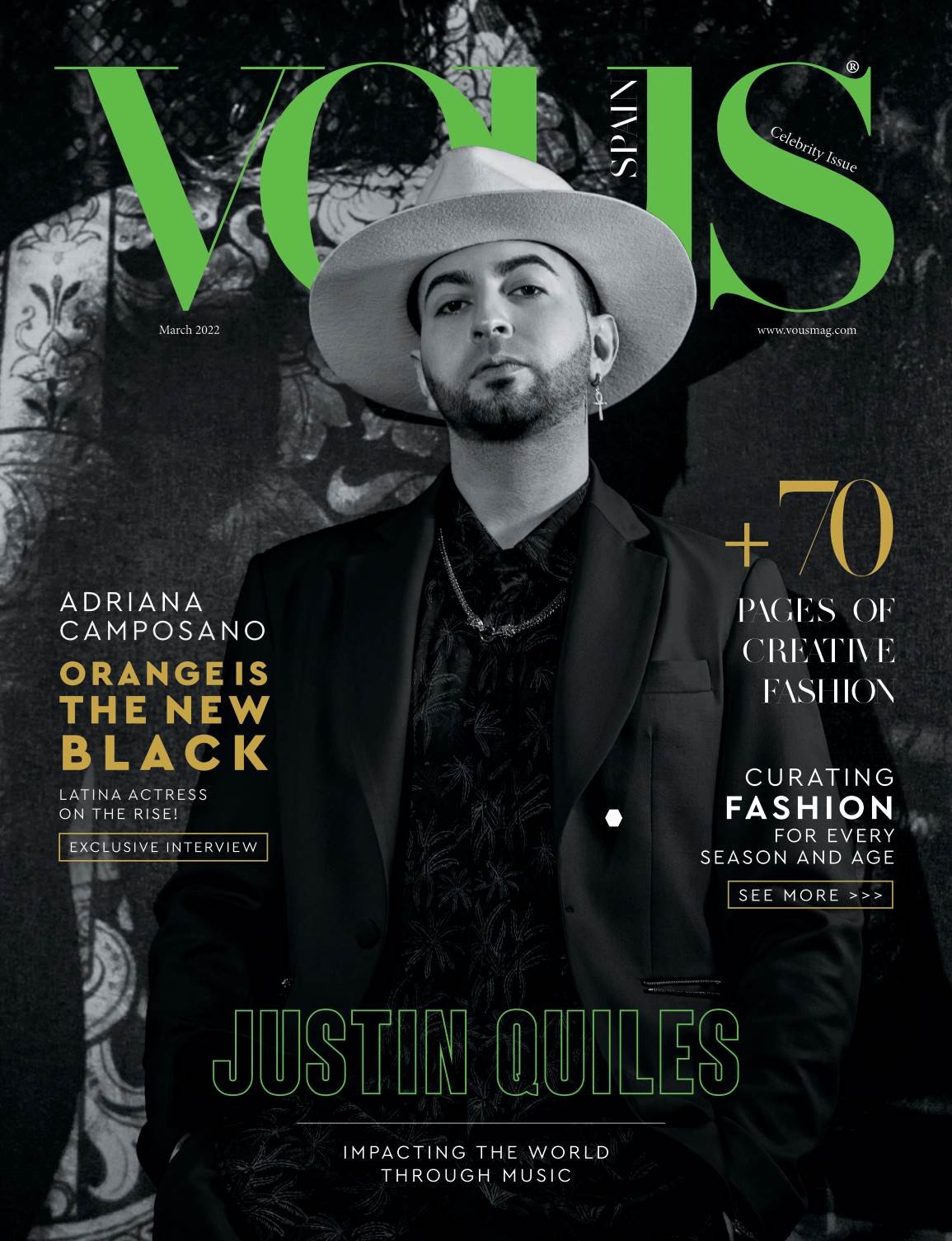 VOUS Magazine — The Fashion & Beauty Celebrity Edition Vol. 1 2022 cover