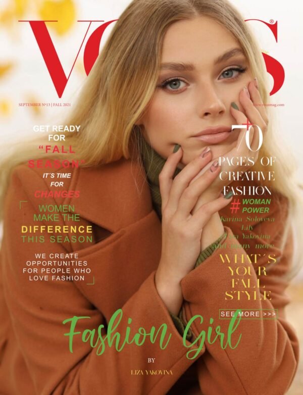 VOUS Magazine · The September Fashion & Beauty Edition · Vol.13 · 2021 cover