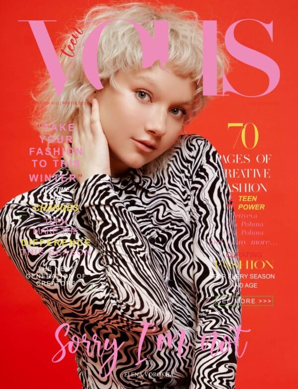 VOUS Magazine · The December Teen Edition · Vol.12 · 2021 cover