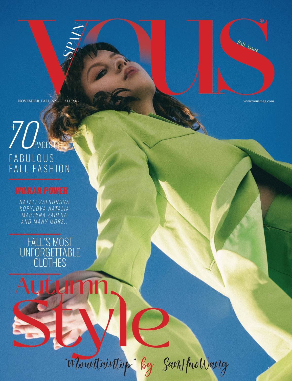 VOUS Magazine | The November Fashion & Beauty Edition | Vol.12 | 2022 cover