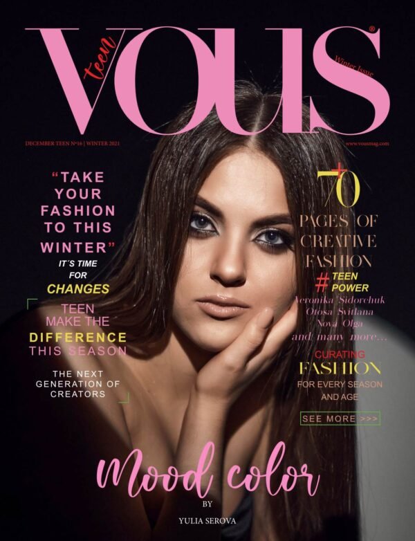VOUS Magazine · The December Teen Edition · Vol.16 · 2021 cover