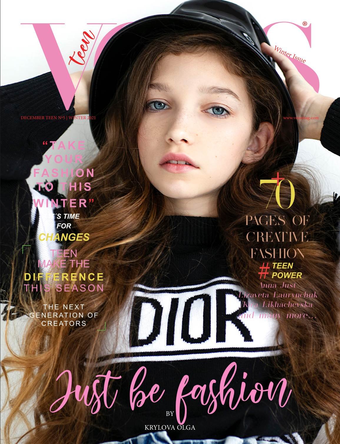 VOUS Magazine — The December Teen Edition Vol. 5 2021 cover