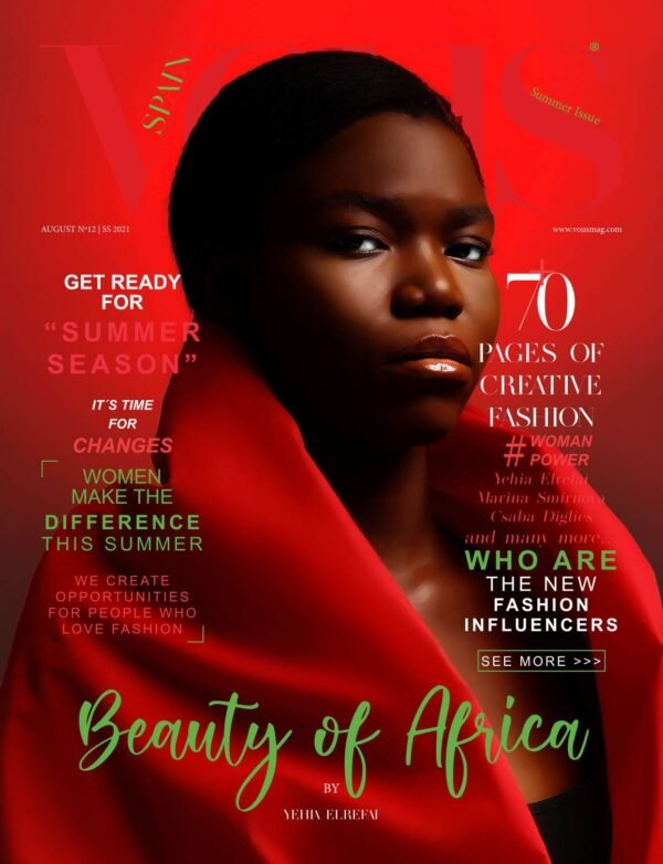 VOUS Magazine · The August Fashion & Beauty Edition · Vol.12 · 2021 cover
